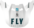 Fly Racing Formula S Carbon Solid White Visor for Motorcycle Helmets - Medium/Large