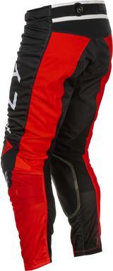 Fly Racing Kinetic Mesh Center Pants for Offroad - US 38, Black/White/Red