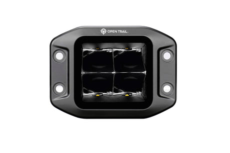 Open Trail HML-9540FC 10 Stealth LED Flush Mount Pods for Off-Road Vehicles - Fits 4x4 Trucks and SUVs