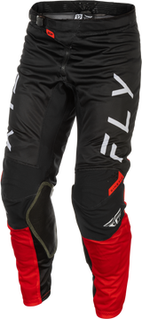 Fly Racing Kinetic Mesh Center Pants for Offroad Vehicles – Size US 32, Black/White/Red