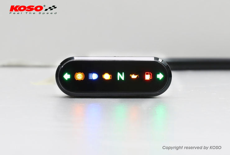 KOSO Indicator Light Display Meter for Motorcycles and ATVs – Model BA083000