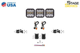 Diode Dynamics SS5 Pro Universal CrossLink 3-Pod Lightbar - White Driving