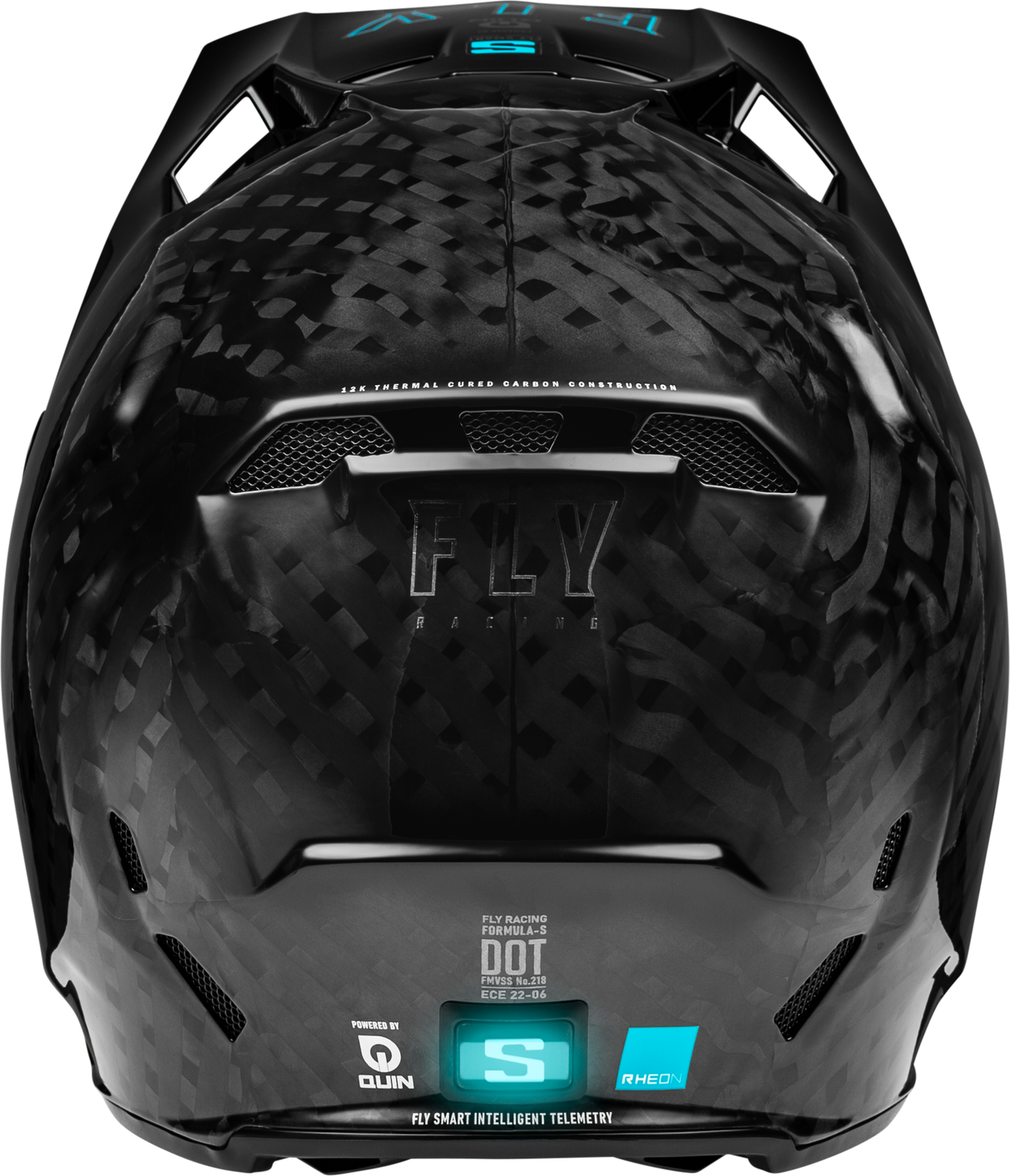 Fly Racing Formula S Carbon Helmet for Motorcycles - Black Large (Part #73-4415L) with Crash Detection and Bluetooth Connectivity