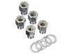 Weld Open End Lug Nuts with Centered Washers 12mm x 1.5 - 5 Pack