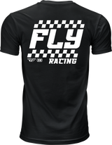 Fly Racing Staple Tee Black 2X - Premium Crew Neck T-Shirt for Motorcycle and ATV Riders