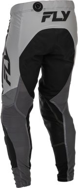 Fly Racing Lite Pants Grey/Black Size 28 - Motorcycle Riding Gear for Men and Women with Adjustable Fit and Enhanced Protection