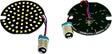 CYRON AC1157PFAW LED Turn Signal Inserts - 3 Inch 1157 Wht Halo Amber for Vehicles with 120° Wide Viewing Angle