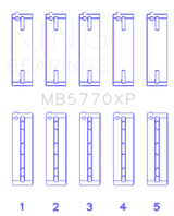 King Engine Bearings Nissan Vk45Dd/E/Vk50Ve/Vk56DE/Vd (Size STDX) Main Bearing Set