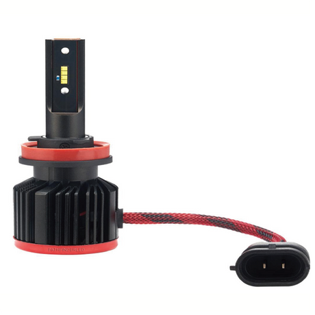 Pathfinder H11 Fan Heatsink Headlight High Performance Tri LED Bulb for Motorcycles