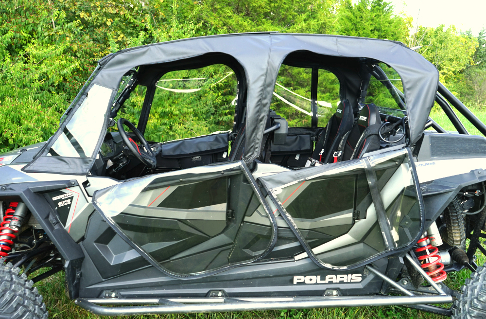 SEIZMIK Soft Doors for Polaris RZR XP 4 Turbo S - Weatherproof Enclosure with Tinted Windows and Roll-Up Doors