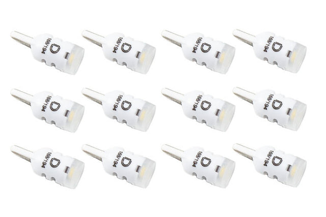 Diode Dynamics 194 LED Bulb HP3 LED Pure - White Set of 12