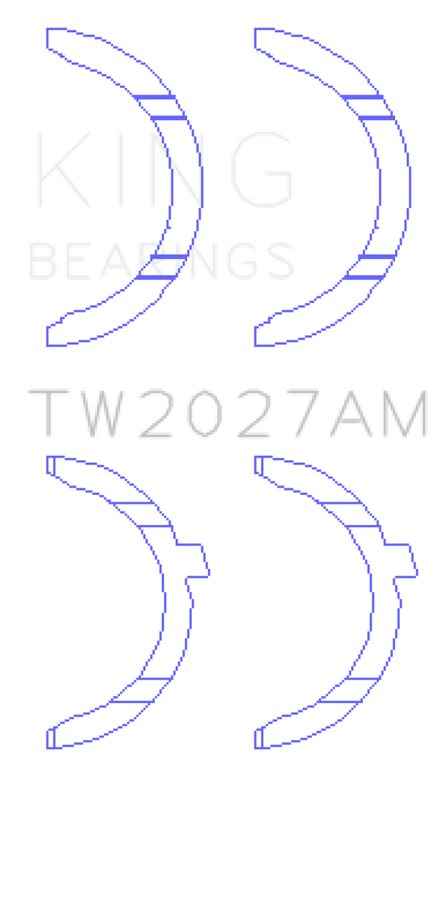 King Engine Bearings AUDI AAH, BUG, CCWA,CTBA Thrust Washer Set