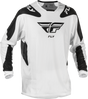 Fly Racing Kinetic Mesh Sym Jersey White/Black 2X for Motocross and Off-Road Bikes