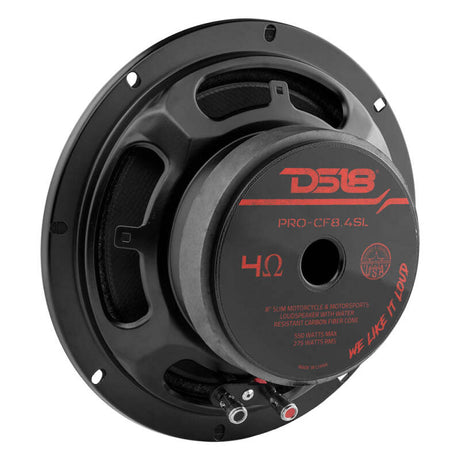 DS18 PRO-CF8.4SL 8-Inch 275W RMS 4-Ohm Mid-Bass Loudspeaker for Car Audio