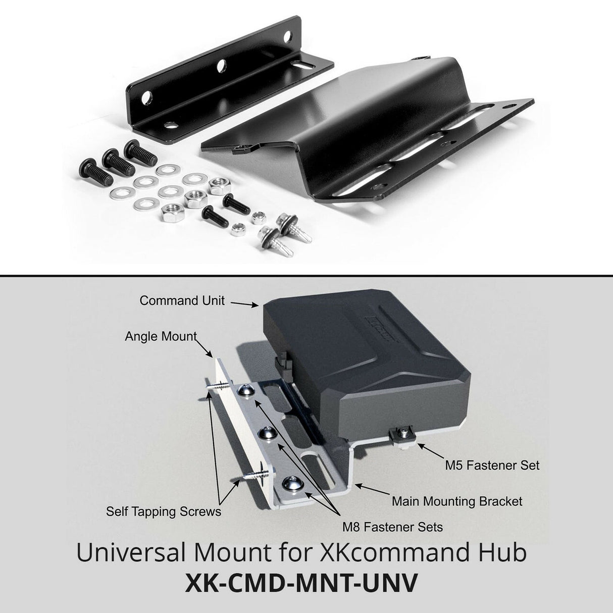 XK GLOW XK-CMD-MNT-UNV Universal Bracket for Automotive LED Lighting Systems