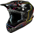 Fly Racing Werx R Flow Carbon Helmet for Off-Road & Motocross - Black Carbon / Black / Multi, XS