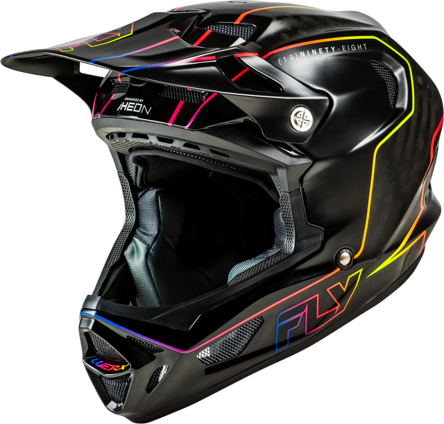 Fly Racing Werx R Flow Carbon Helmet for Off-Road & Motocross - Black Carbon / Black / Multi, XS