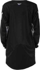 Fly Racing Youth Kinetic Jersey Black/Grey - Perfect for Motocross and Off-Road Vehicles