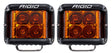 RIGID D-SS Series Spot Pair Amber LED Light Pods for Off-Road Vehicles and Motorcycles