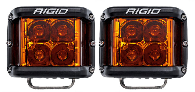 RIGID D-SS Series Spot Pair Amber LED Light Pods for Off-Road Vehicles and Motorcycles