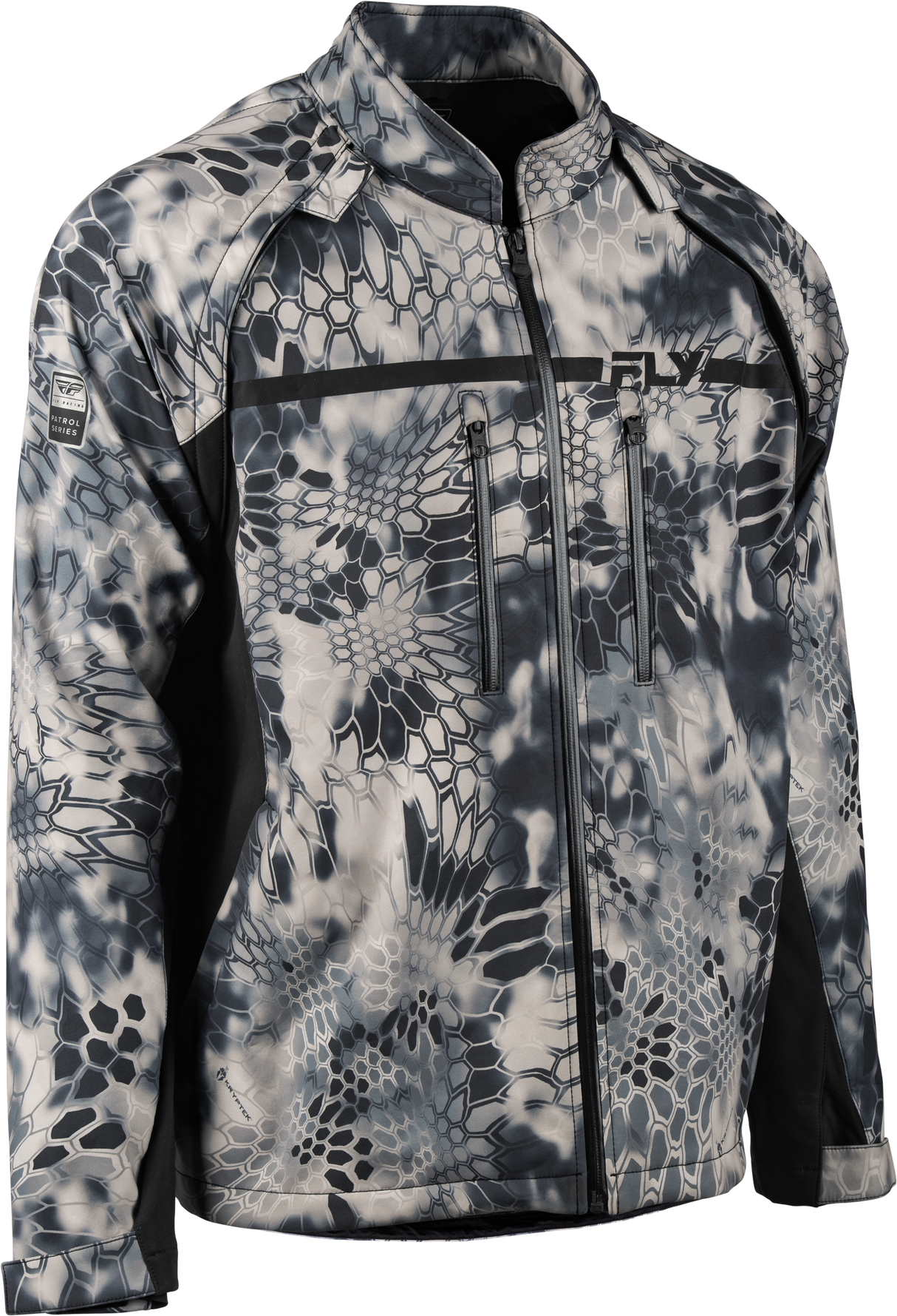 Fly Racing Patrol Kryptek Jacket Grey/Black for Motorcycle and Off-Road Vehicles - Size Small