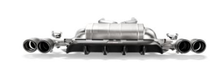 Akrapovic Rear Carbon Fiber Diffuser for BMW M5 F90 (2018+) – Matte Finish with Red Akrapovic Logo