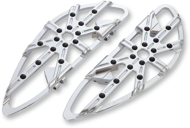ARLEN NESS 10 Gauge Floorboards - Driver - Chrome 06-860