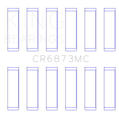 King Engine Bearings Toyota 2Gr-FE/ 3GR-FE Polymer Coated (Size 0.25) Connecting Rod Bearing Set