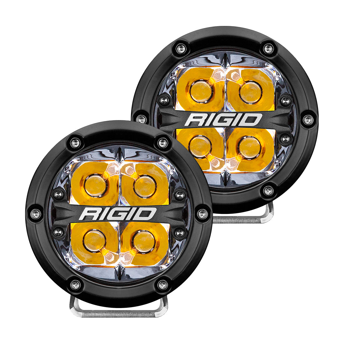 RIGID 360 Series 4-Inch Spot Amber Back Light for Off-Road Vehicles and Trucks
