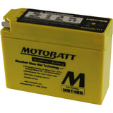 Motobatt MBT4BB Sealed AGM Battery - Universal Fit for Motorcycles and Powersports Vehicles