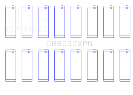 King Engine Bearings Chrysler 345, 370 16v (Size +.25) Connecting Rod Bearing Set