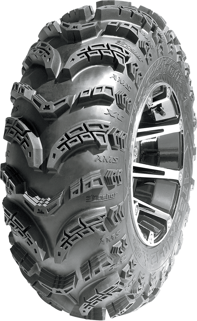 AMS Slingshot XT Rear Tire - 25x10-12 - 6 Ply for ATV, UTV, and Side-by-Side Vehicles