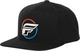 Fly Racing Fly Half Wing Hat Black - Adjustable Snapback Cap for Motorcycle and ATV Enthusiasts