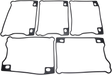 COMETIC C9282 Lower Rocker Box Cover Gasket for 1992-1999 EVO Vehicles