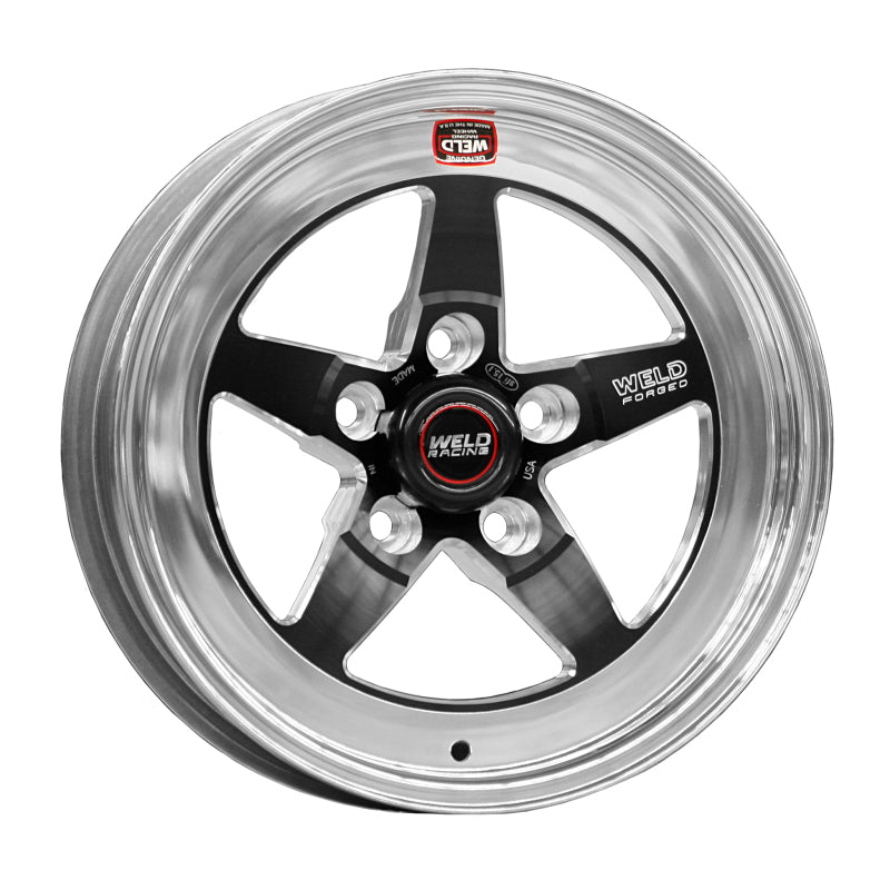 Weld S71 15x10 Inch Black Modular Wheel for Pontiac Firebird - Medium Pad, 5x4.75 Bolt Pattern