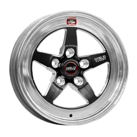 Weld S71 15x10 Inch Black Modular Wheel for Pontiac Firebird - Medium Pad, 5x4.75 Bolt Pattern