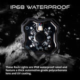 Diode Dynamics Stage Series SXS Rock Light Installer Kit RGBW M8 (4-pack)