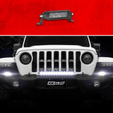 XK GLOW 6-inch Razor Light Bar Aux High Beam - Waterproof LED Off-Road Lighting for Trucks and SUVs