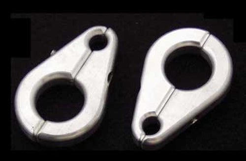 MODQUAD BLC-3 Brake Line Clamp for 1-inch Arm and 5/16-inch Line - Silver