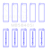 King Engine Bearings Chrysler/Dodge Gen 3 Hemi 5.7/6.1/6.4 (Size +1.0mm) Main Bearing Set
