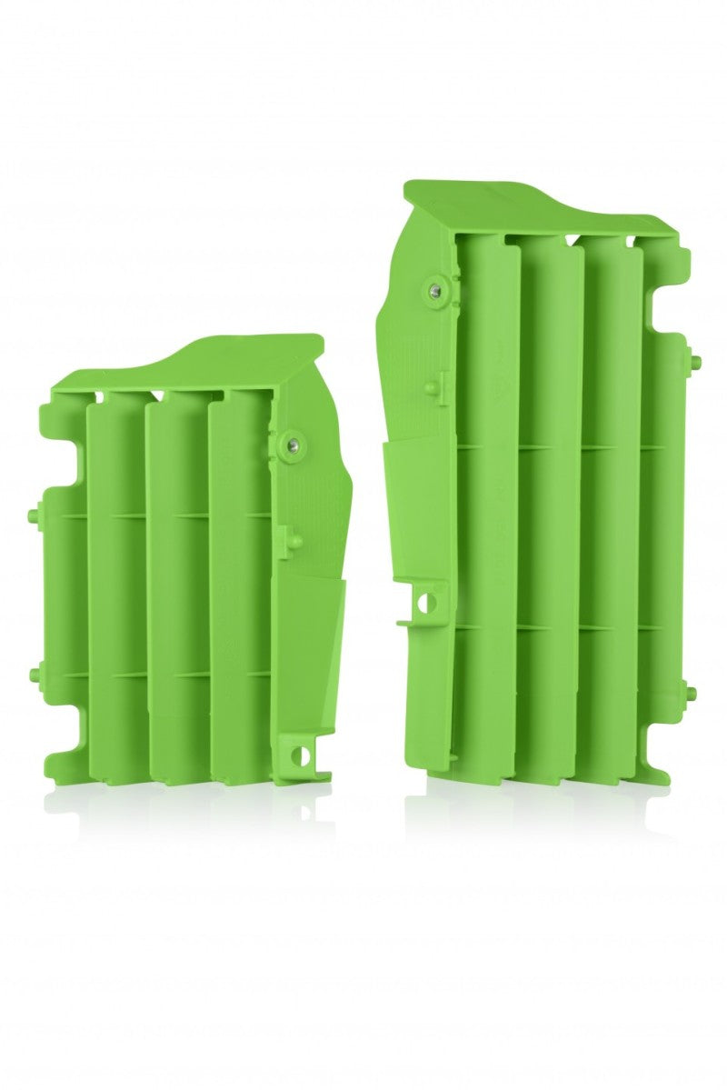 Acerbis Kawasaki KX250/450F Radiator Louvers - Green | Fits Kawasaki KX250 (2021-2023) & KX450F (2016-2023)