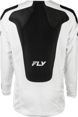 Fly Racing Kinetic Mesh Sym Jersey White/Black XL for Off-Road and Dirt Bikes