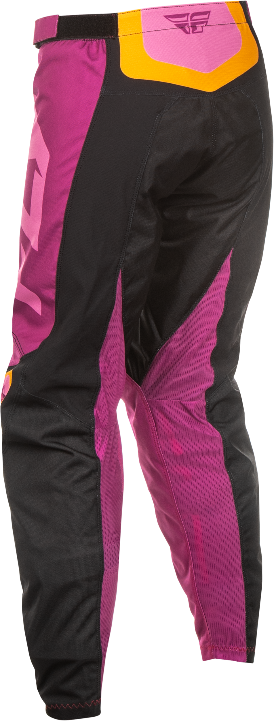 Fly Racing Women's F 16 Pants Black, Mauve & Yellow – Size 11/12 for Off-Road and Motocross Vehicles