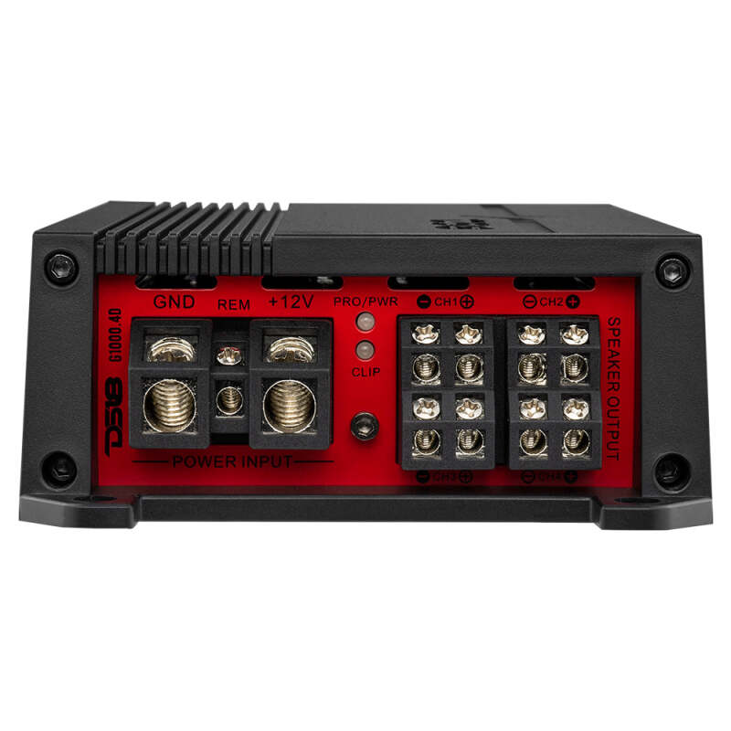 DS18 G1000.4D 4-Channel Car Amplifier – 4 x 150 Watts RMS at 2 Ohm, Fits Most Vehicles