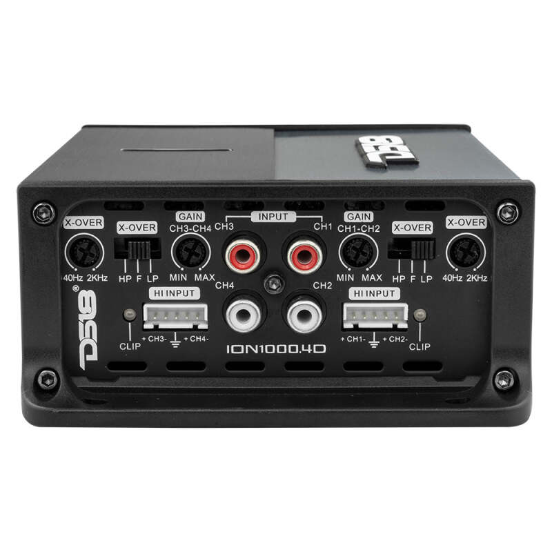 DS18 ION1000.4D 4-Channel Car Amplifier - 4 x 500W RMS at 4 Ohm, Vehicle Fitment: Car, SUV, Truck