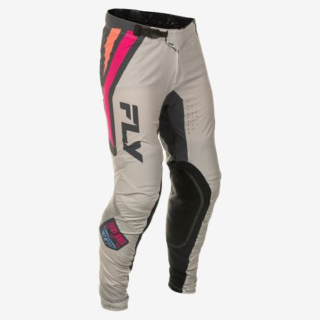 Fly Racing Youth Lite Vice Pant in Light Grey, Pink, and Coral – Designed for Motocross and Off-Road Vehicles (Size 26)