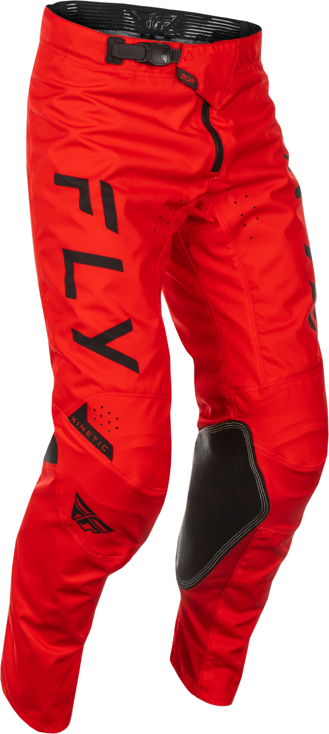 Fly Racing Kinetic Center Pants Red/Black Size 28 – Motorcycle Riding Gear with Ventilation and Flexibility