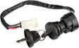 Moose Offroad Yamaha Ignition Switch Part 700-1207-PU – OEM Replacement with Keys and Mounting Nut for Yamaha Vehicles