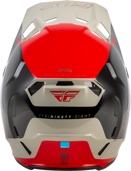 Fly Racing Formula CC Glide Helmet for Mountain Biking, Black/Red/Grey, Small