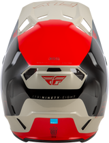 Fly Racing Formula CC Glide Helmet Black/Red/Grey XL - DOT & ECE Approved Motorcycle Helmet with Impact Absorption Technology